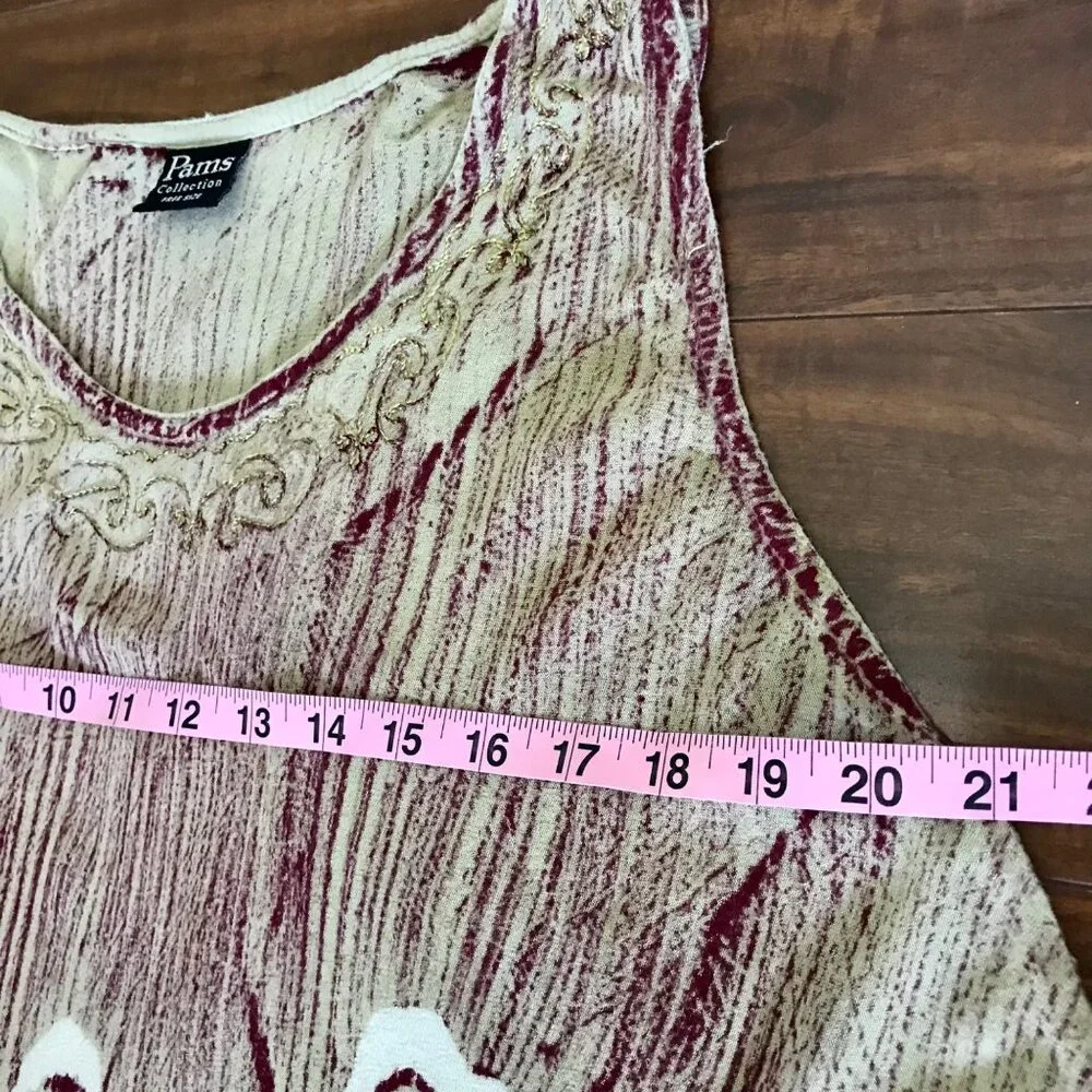 Pams‎ Collection Rayon Art-to-Wear Festival Women's Tent Dress Tunic. One Size - Picture 8 of 9